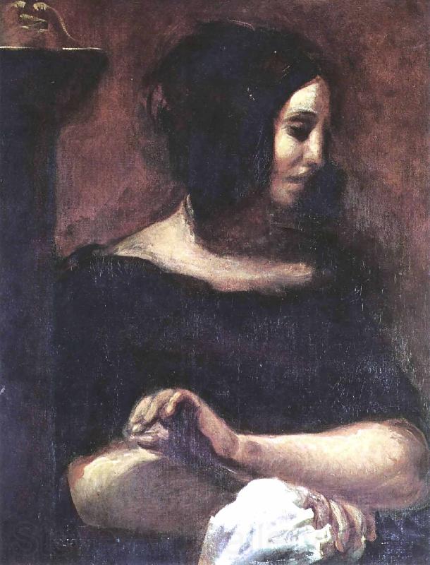 Eugene Delacroix Portrat der George Sand